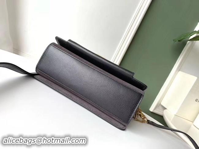 Sumptuous GIVENCHY GV3 leather and suede shoulder bag 9989 black