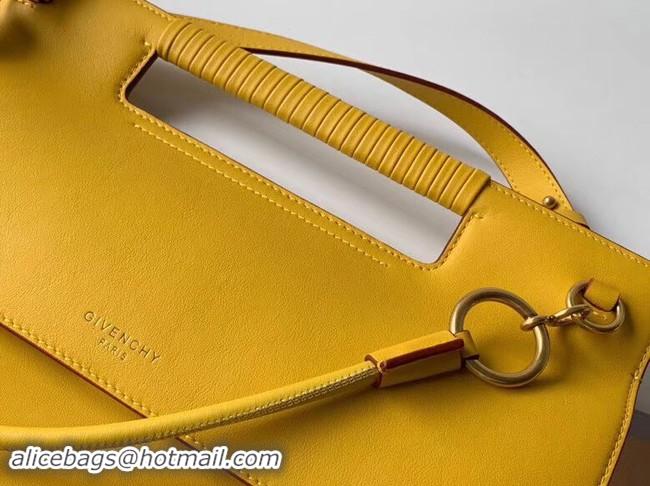 Classic Hot GIVENCHY Whip large leather shoulder bag 37101 yellow