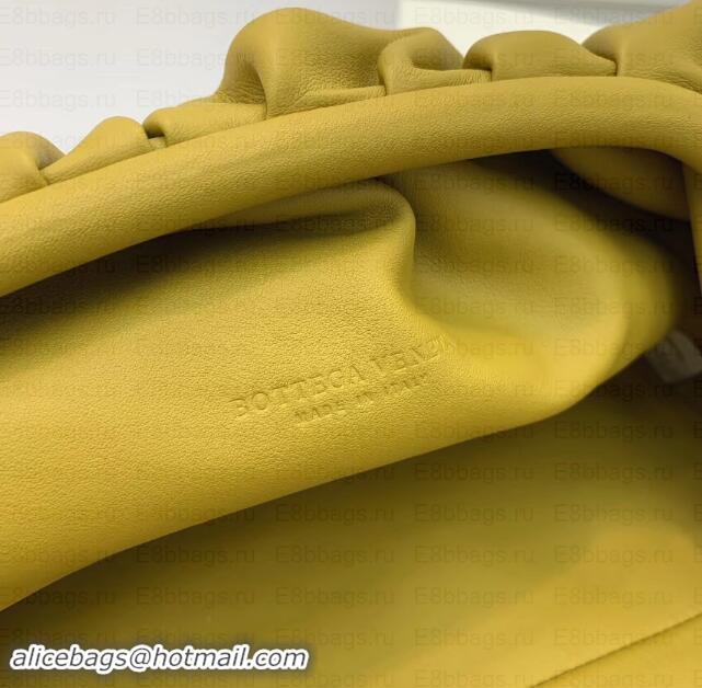 Unique Style Bottega Veneta Oversize Frame Pouch Clutch Bag In Butter Calf Yellow 191113