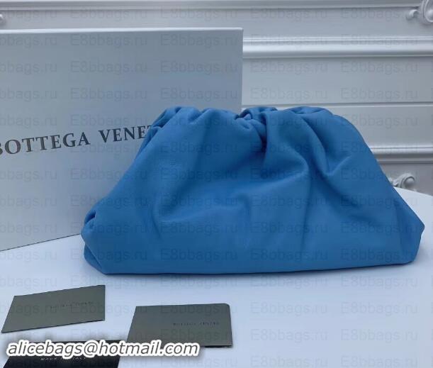 Good Product Bottega Veneta Oversize Frame Pouch Clutch Bag In Butter Calf Sky Blue 191113