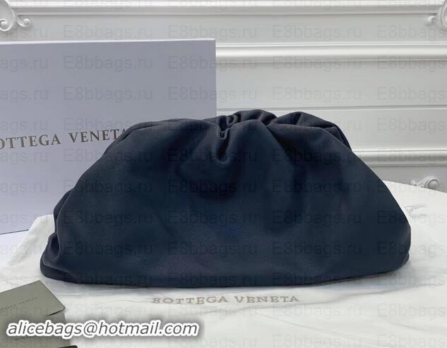 Classic Bottega Veneta Oversize Frame Pouch Clutch Bag In Butter Calf Dark Blue 191113