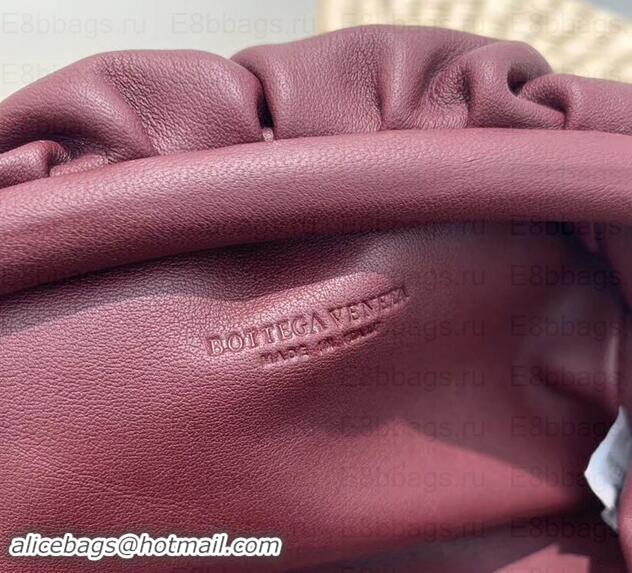 Sumptuous Bottega Veneta Frame Pouch Clutch Small Bag In Butter Calf 1911131 Burgundy