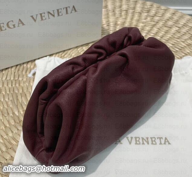 Sumptuous Bottega Veneta Frame Pouch Clutch Small Bag In Butter Calf 1911131 Burgundy