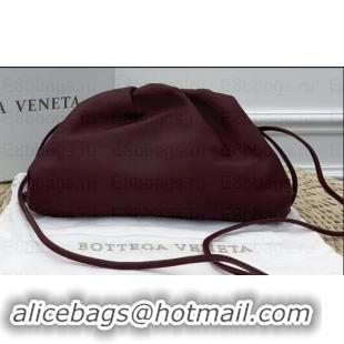 Perfect Bottega Veneta Frame Pouch Clutch Small Bag with Strap In Butter Calf 1911132 Burgundy