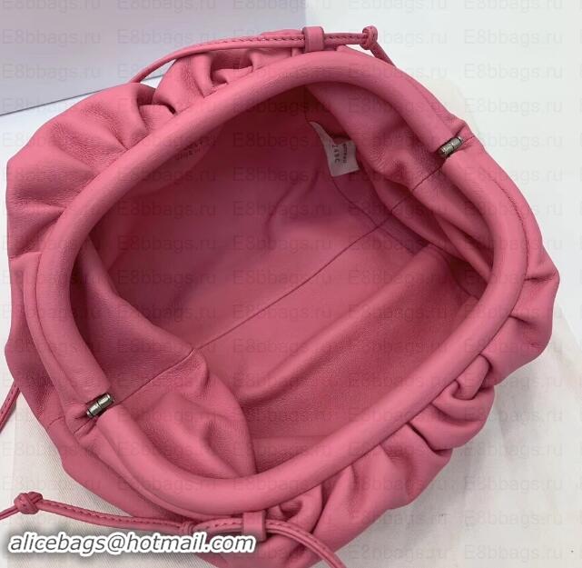 Best Quality Bottega Veneta Frame Pouch Clutch Small Bag with Strap In Butter Calf 1911132 Pink