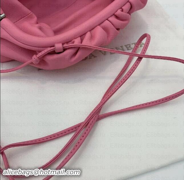 Best Quality Bottega Veneta Frame Pouch Clutch Small Bag with Strap In Butter Calf 1911132 Pink