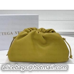 Feminine Bottega Veneta Frame Pouch Clutch Small Bag with Strap In Butter Calf 1911132 Yellow