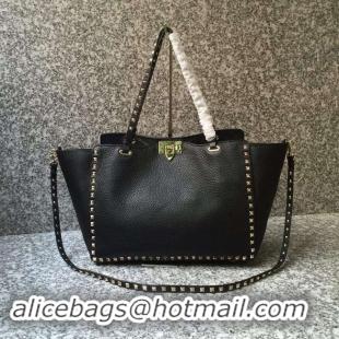 Discount VALENTINO Rockstud large tote 0973 black