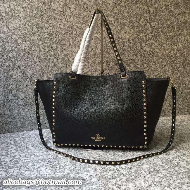 Discount VALENTINO Rockstud large tote 0973 black