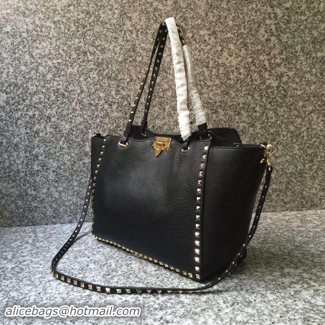 Discount VALENTINO Rockstud large tote 0973 black