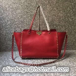 Most Popular VALENTINO Rockstud large tote 0973 red