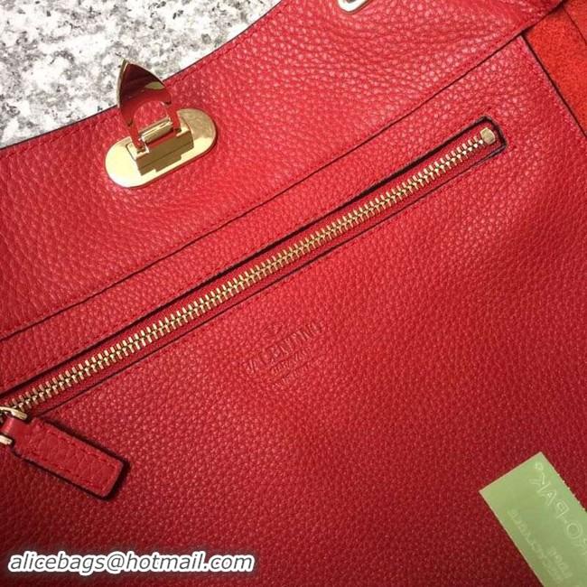 Most Popular VALENTINO Rockstud large tote 0973 red