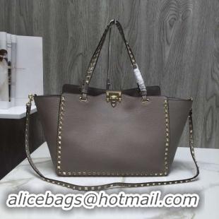 Good Quality VALENTINO Rockstud large tote 0973 grey