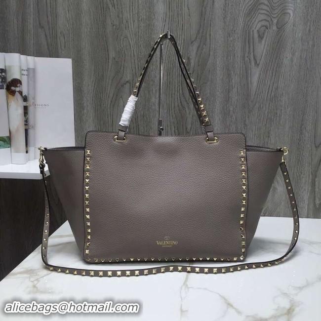 Good Quality VALENTINO Rockstud large tote 0973 grey