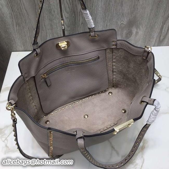 Good Quality VALENTINO Rockstud large tote 0973 grey