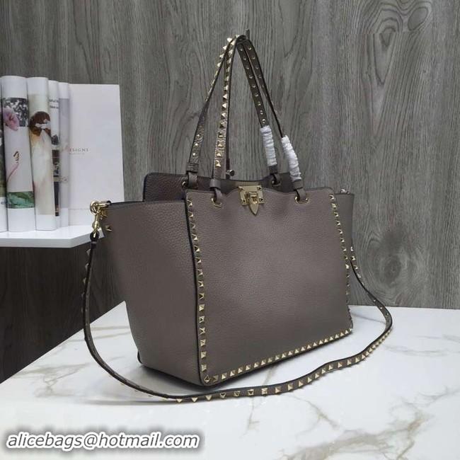 Good Quality VALENTINO Rockstud large tote 0973 grey