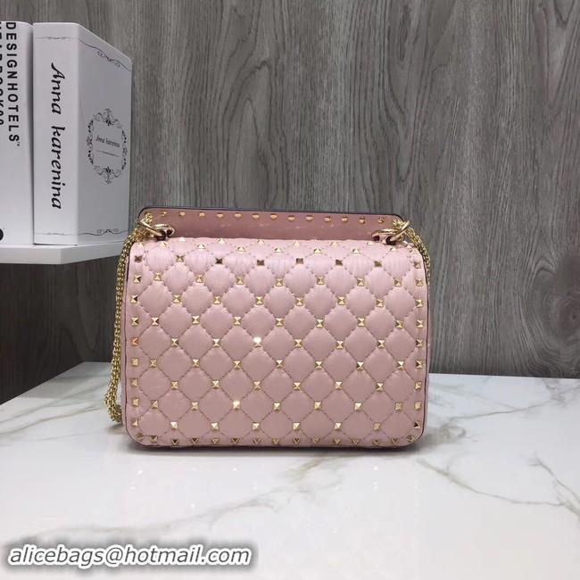 Classic VALENTINO Quilted leather shoulder bag 45276 pink