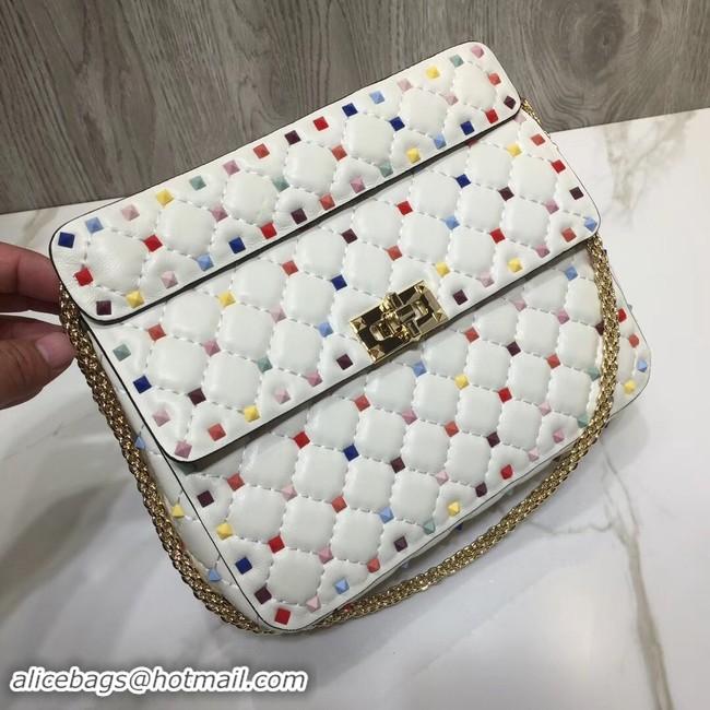 Discount VALENTINO Quilted leather shoulder bag 45276 white