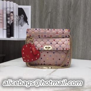 Discount VALENTINO Quilted leather shoulder bag A45276 pink