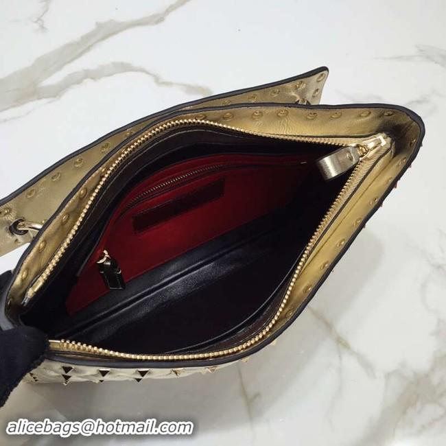 Grade VALENTINO leather clutch 0125 gold