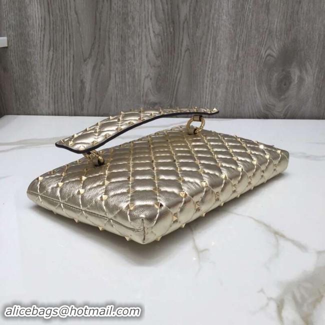 Grade VALENTINO leather clutch 0125 gold