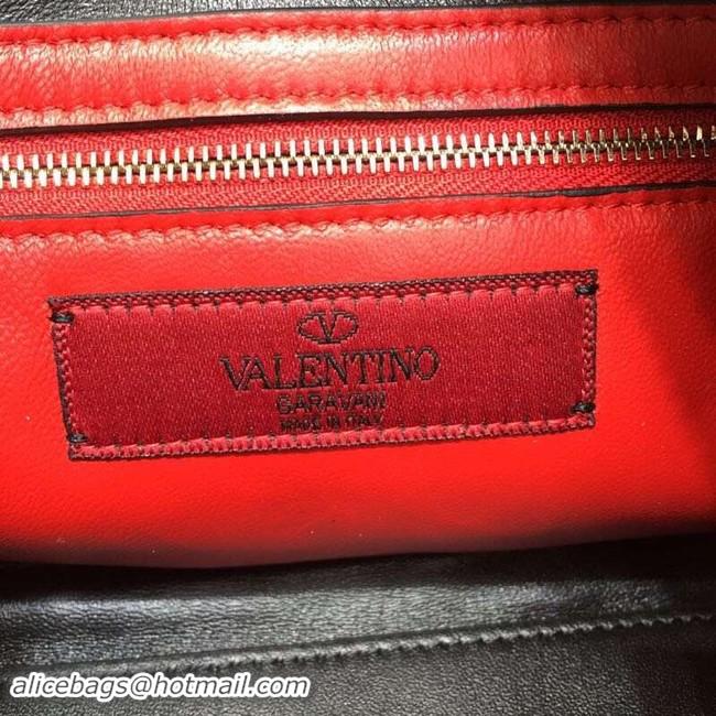 Luxury VALENTINO leather clutch 0125 Rose gold