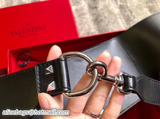 Low Cost VALENTINO leather belt bag 0056 black