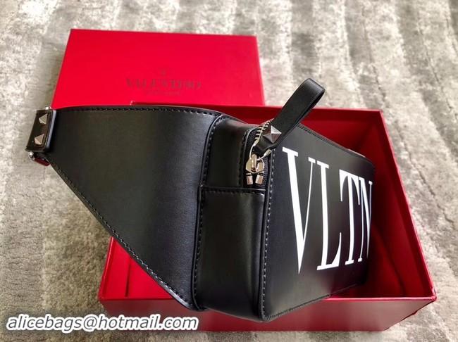 Low Cost VALENTINO leather belt bag 0056 black