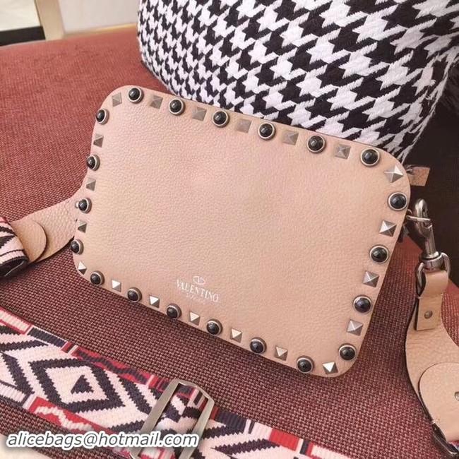 Good Taste Valentino Garavani Rockstud leather shoulder bag 7279 pink