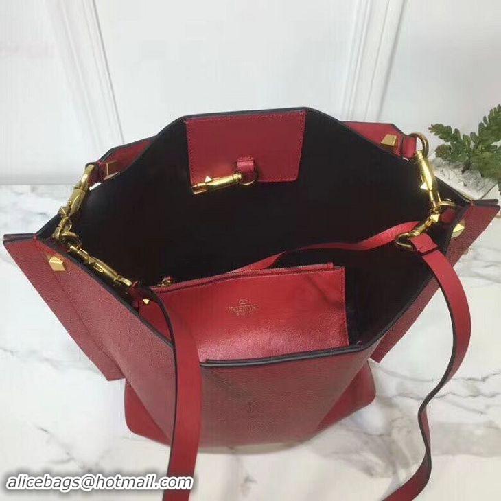 Luxury Quality VALENTINO Origianl Leather Bag V0008 Red