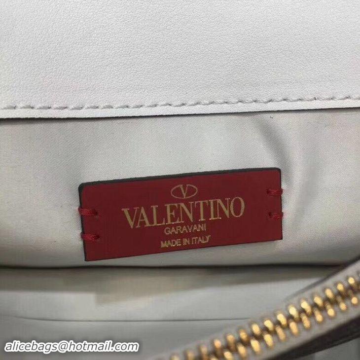 Top Quality VALENTINO Origianl Leather Bag V0009 White