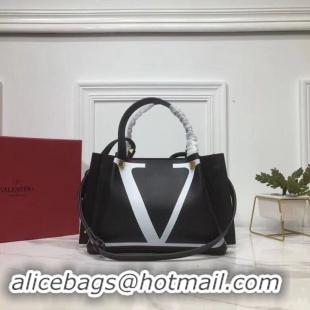 Popular Style VALENTINO Origianl Leather Bag V0052 Black