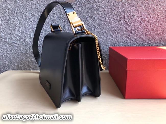 Luxury VALENTINO Origianl Leather Bag 0074L black