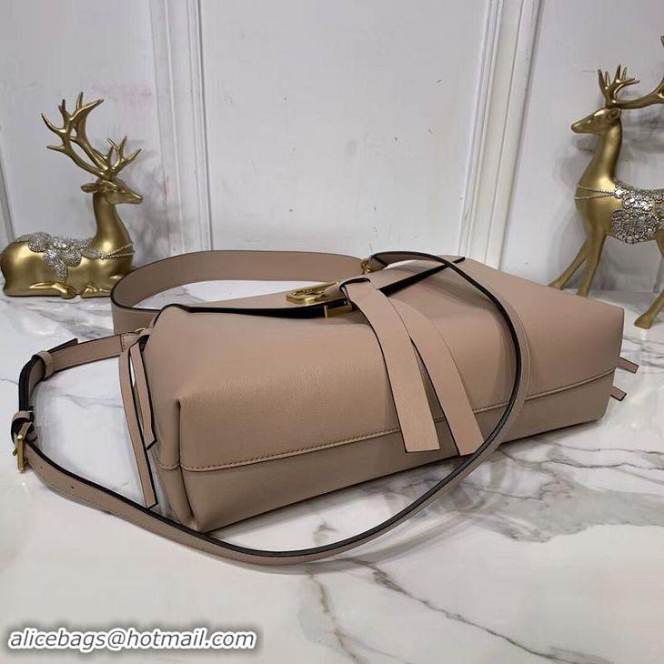 New Style VALENTINO Origianl Leather Bag V0012 Nude