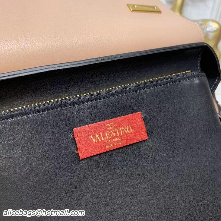 New Style VALENTINO Origianl Leather Bag V0012 Nude