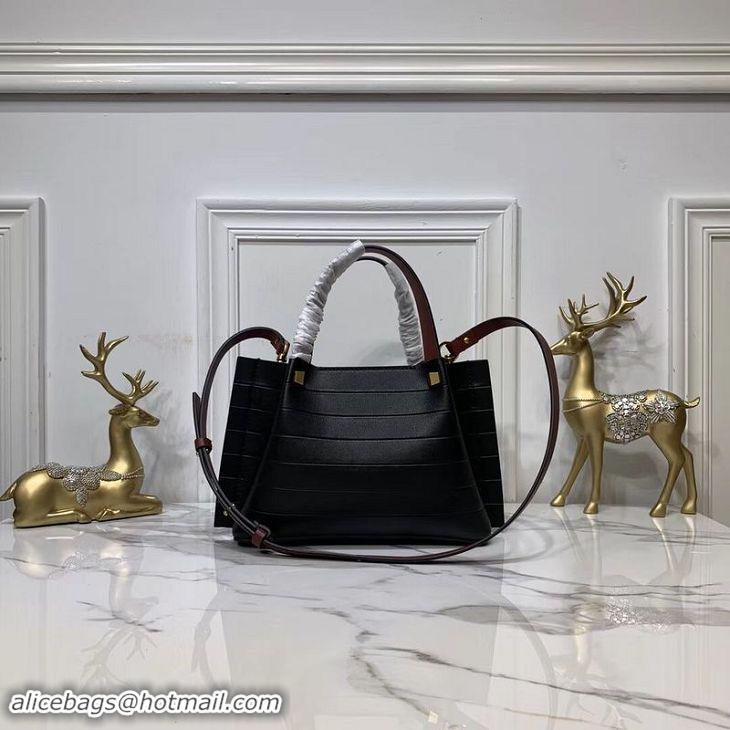 Sumptuous VALENTINO Origianl Leather Bag V0052H Black