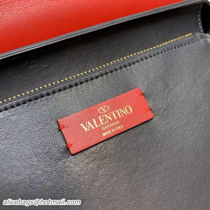 Pretty Style VALENTINO Origianl Leather Bag V0012 Red