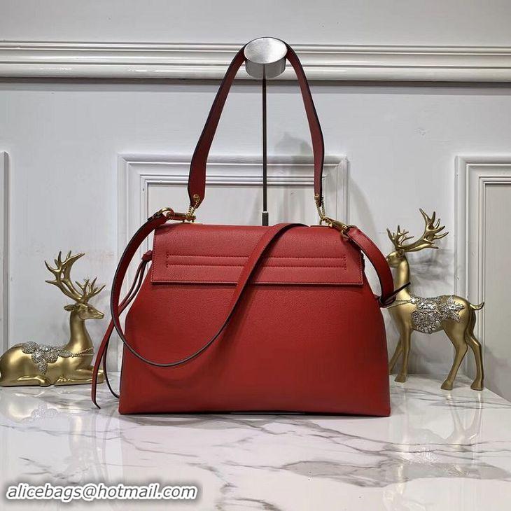 Pretty Style VALENTINO Origianl Leather Bag V0012 Red