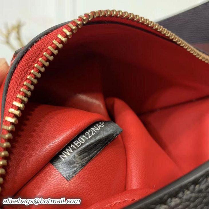 Good Quality VALENTINO Origianl Palm Leather Bag V5002 Black