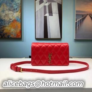 New Fashion SAINT LAURENT Angie quilted leather shoulder bag 568906 red