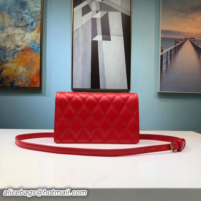 New Fashion SAINT LAURENT Angie quilted leather shoulder bag 568906 red