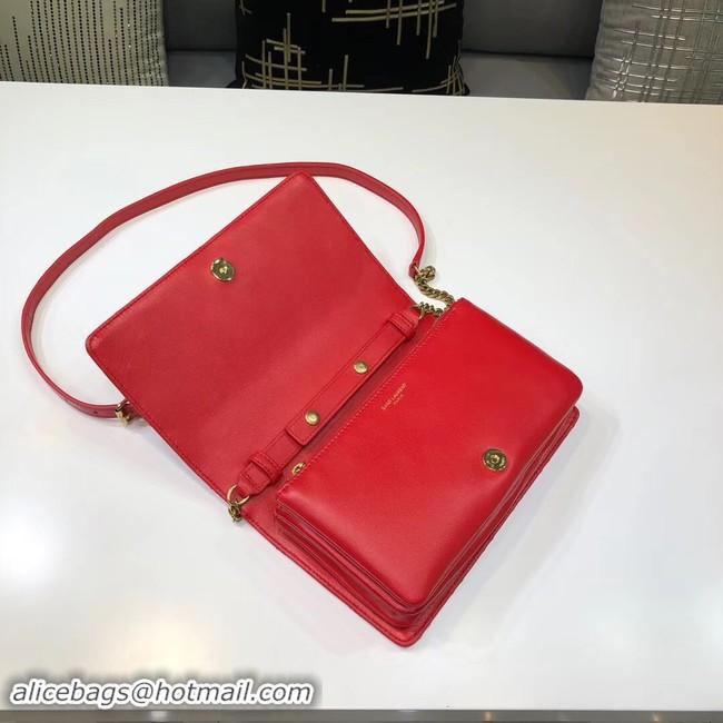 New Fashion SAINT LAURENT Angie quilted leather shoulder bag 568906 red