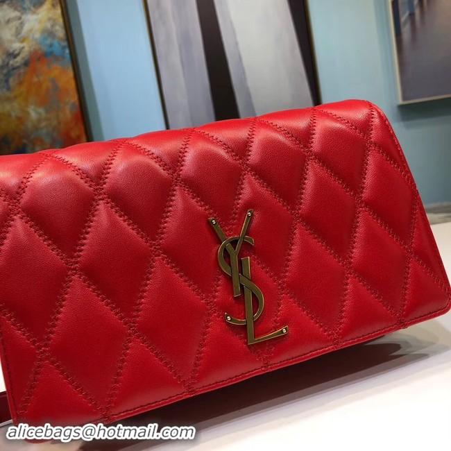 New Fashion SAINT LAURENT Angie quilted leather shoulder bag 568906 red