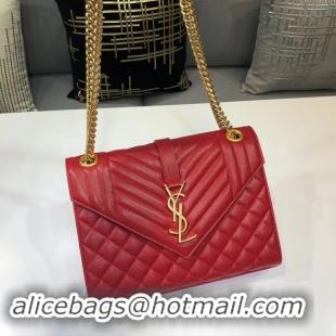 Luxury Hot SAINT LAURENT Medium satchel 487206 red