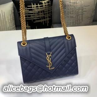 Fashion SAINT LAURENT Medium satchel 487206 dark blue