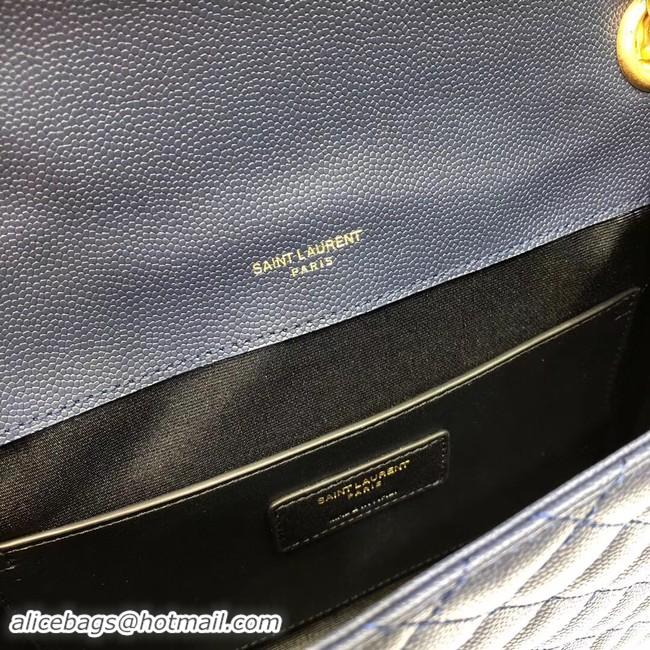 Fashion SAINT LAURENT Medium satchel 487206 dark blue