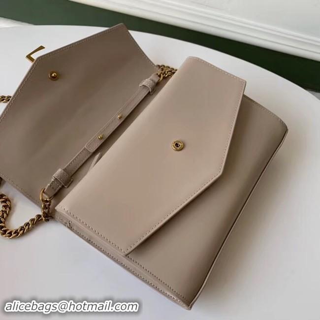 Best Quality SAINT LAURENT leather shoulder bag 36959 apricot