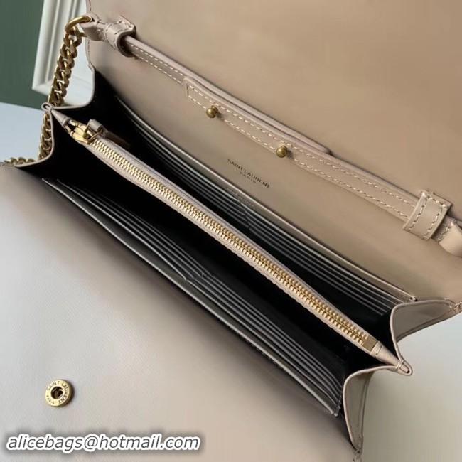 Best Quality SAINT LAURENT leather shoulder bag 36959 apricot