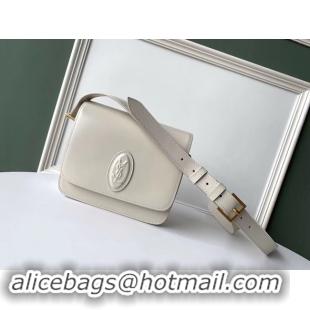 Classic SAINT LAURENT leather shoulder bag 36966 white