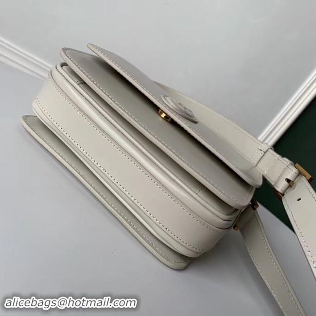 Classic SAINT LAURENT leather shoulder bag 36966 white